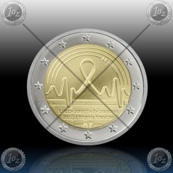 2 EVRO BELGIJA 2024 (BOJ PROTI RAKU) UNC